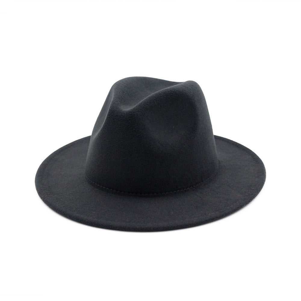 Empire of LaTz 0 Black / 56to58 GEMVIE All-match Wide Brim Fedora Hat