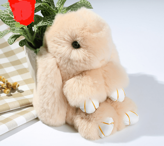 Premium Rabbit Fur Key Chains For Women Bag Toys Doll Fluffy Pom Pom Lovely - 0 from Empire of LaTz - Only £16.49! Explore at Empire of LaTz