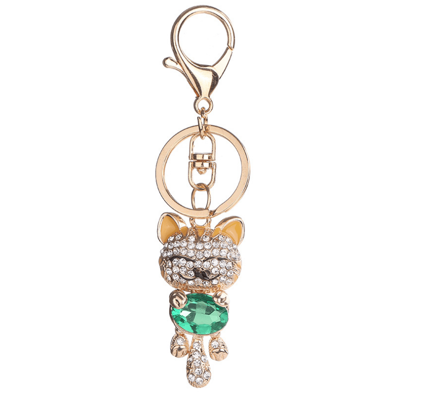 Premium Fashion Enamel Lucky Cat Crystal Keychain Alloy Keyring For Women Party Gift Key chains - 0 from Empire of LaTz - Only £15.51! Explore at Empire of LaTz