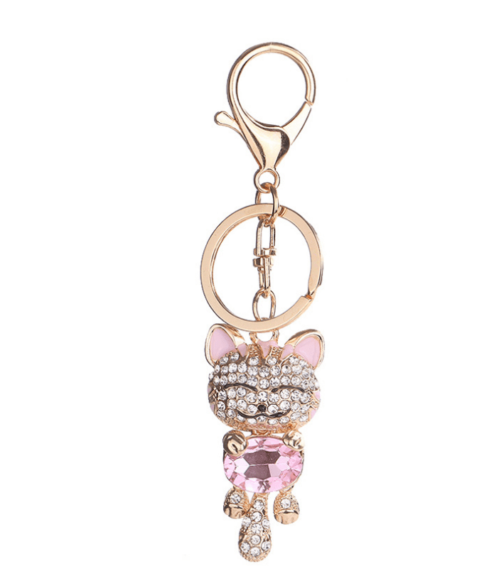 Premium Fashion Enamel Lucky Cat Crystal Keychain Alloy Keyring For Women Party Gift Key chains - 0 from Empire of LaTz - Only £15.51! Explore at Empire of LaTz