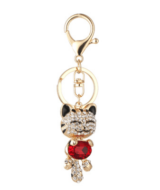 Premium Fashion Enamel Lucky Cat Crystal Keychain Alloy Keyring For Women Party Gift Key chains - 0 from Empire of LaTz - Only £15.51! Explore at Empire of LaTz