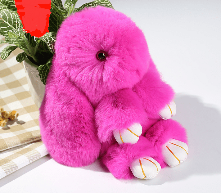 Premium Rabbit Fur Key Chains For Women Bag Toys Doll Fluffy Pom Pom Lovely - 0 from Empire of LaTz - Only £16.49! Explore at Empire of LaTz