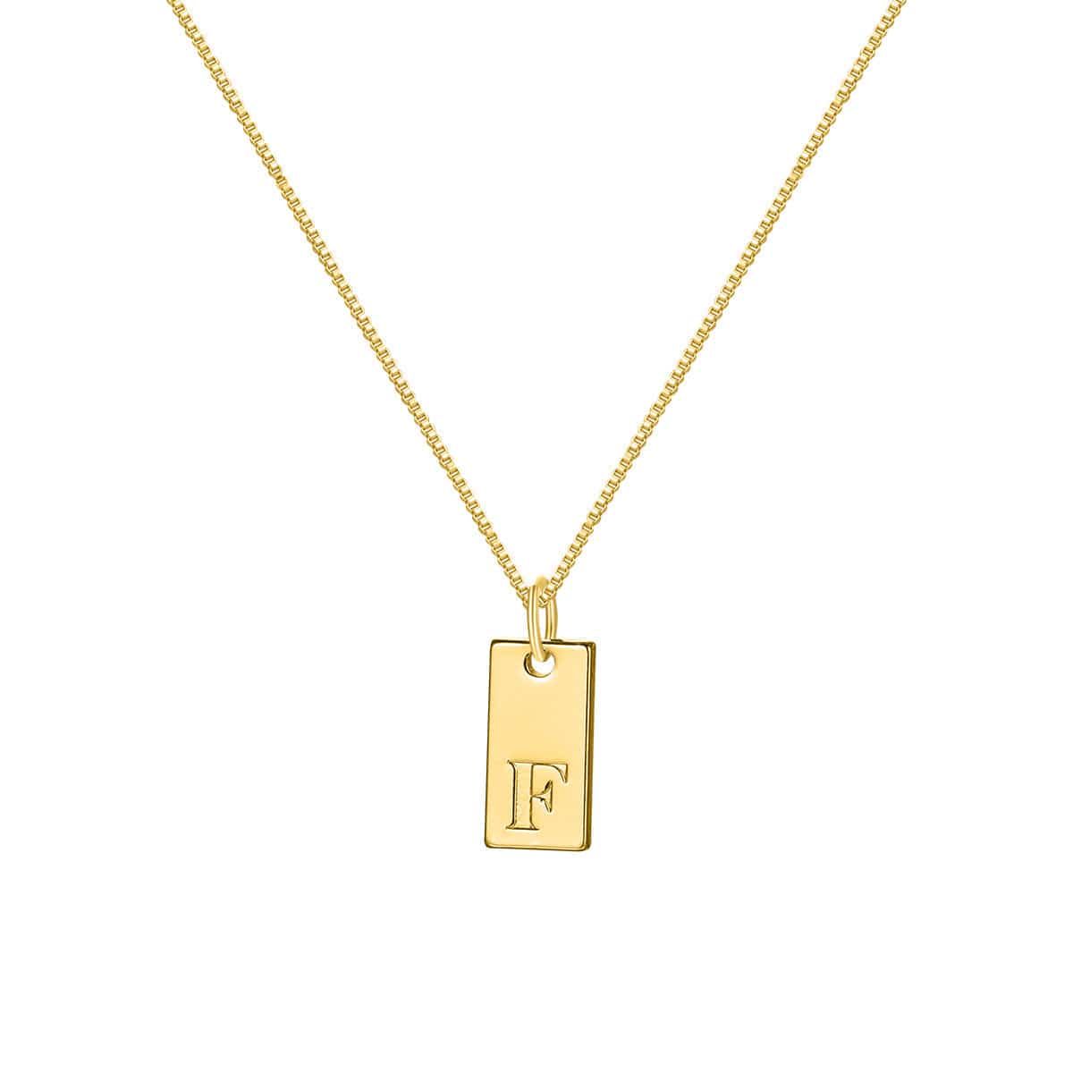 Premium English Letter Necklace Creative Box Chain English Letter Square Pendant Clavicle Chain -  from Empire of LaTz - Only £10! Explore at Empire of LaTz