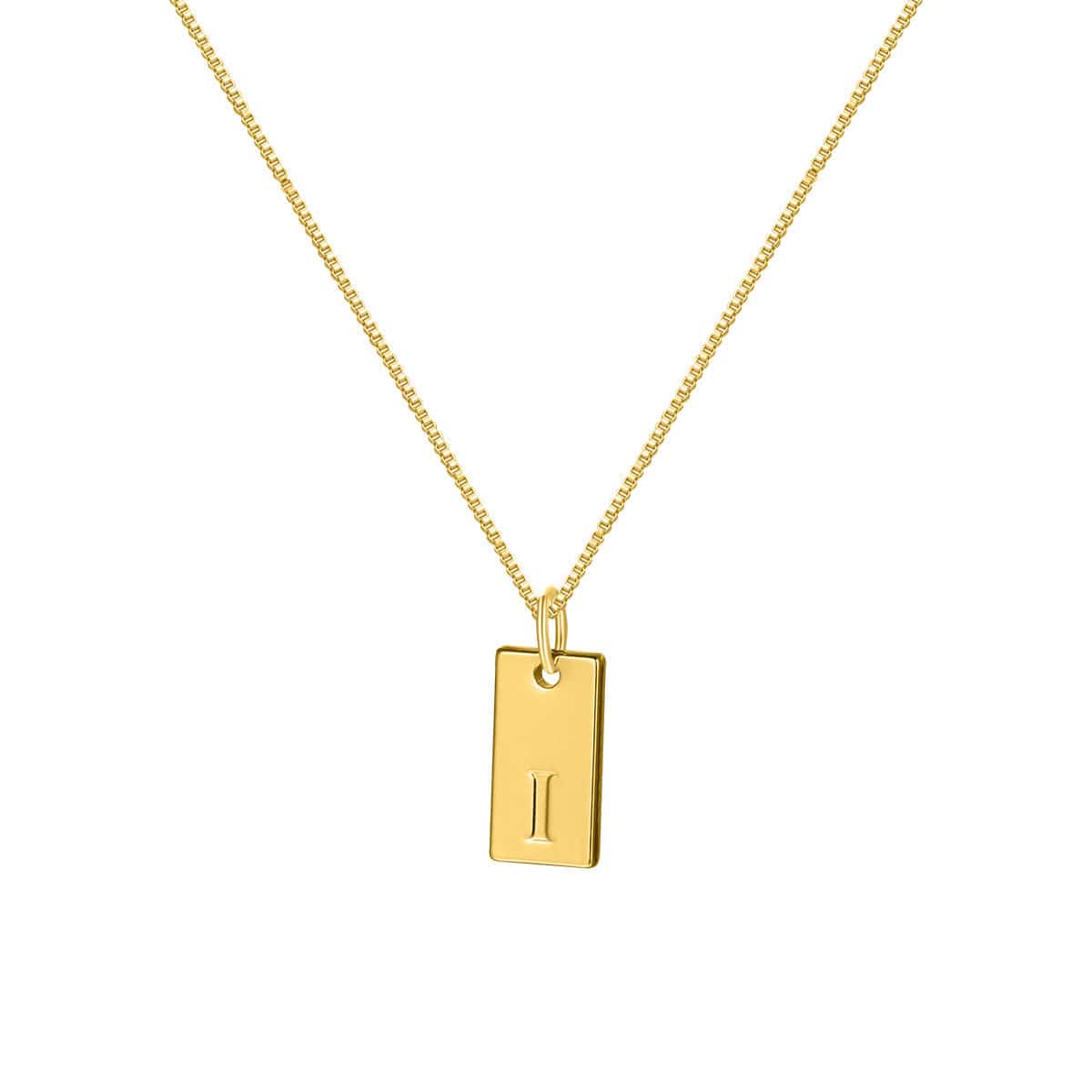 Premium English Letter Necklace Creative Box Chain English Letter Square Pendant Clavicle Chain -  from Empire of LaTz - Only £10! Explore at Empire of LaTz