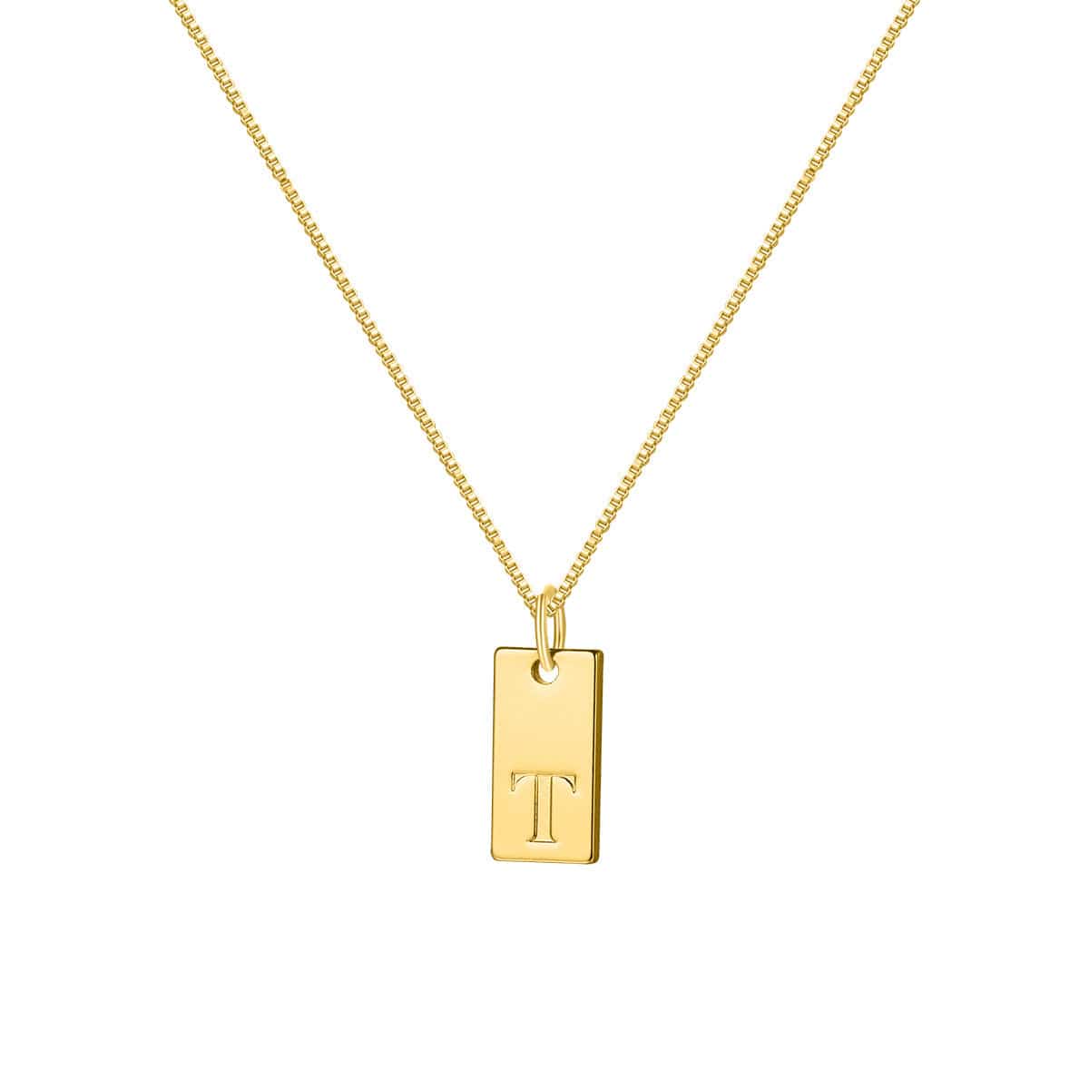 Premium English Letter Necklace Creative Box Chain English Letter Square Pendant Clavicle Chain -  from Empire of LaTz - Only £10! Explore at Empire of LaTz