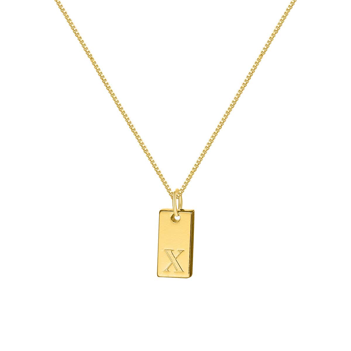 Premium English Letter Necklace Creative Box Chain English Letter Square Pendant Clavicle Chain -  from Empire of LaTz - Only £10! Explore at Empire of LaTz