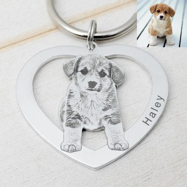 Premium Custom Keychain Picture Keyring Dog Photo Keychain Pet Memo - 7 from Empire of LaTz - Only £26.52! Explore at Empire of LaTz