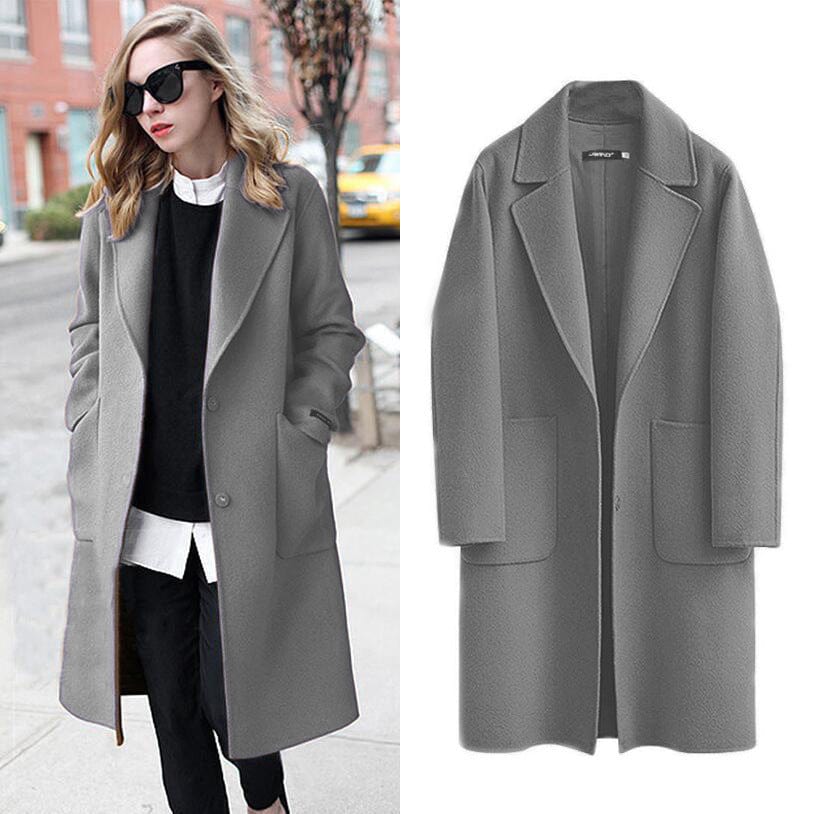 Empire of LaTz Autumn And Winter Reversible Woolen Coat Women