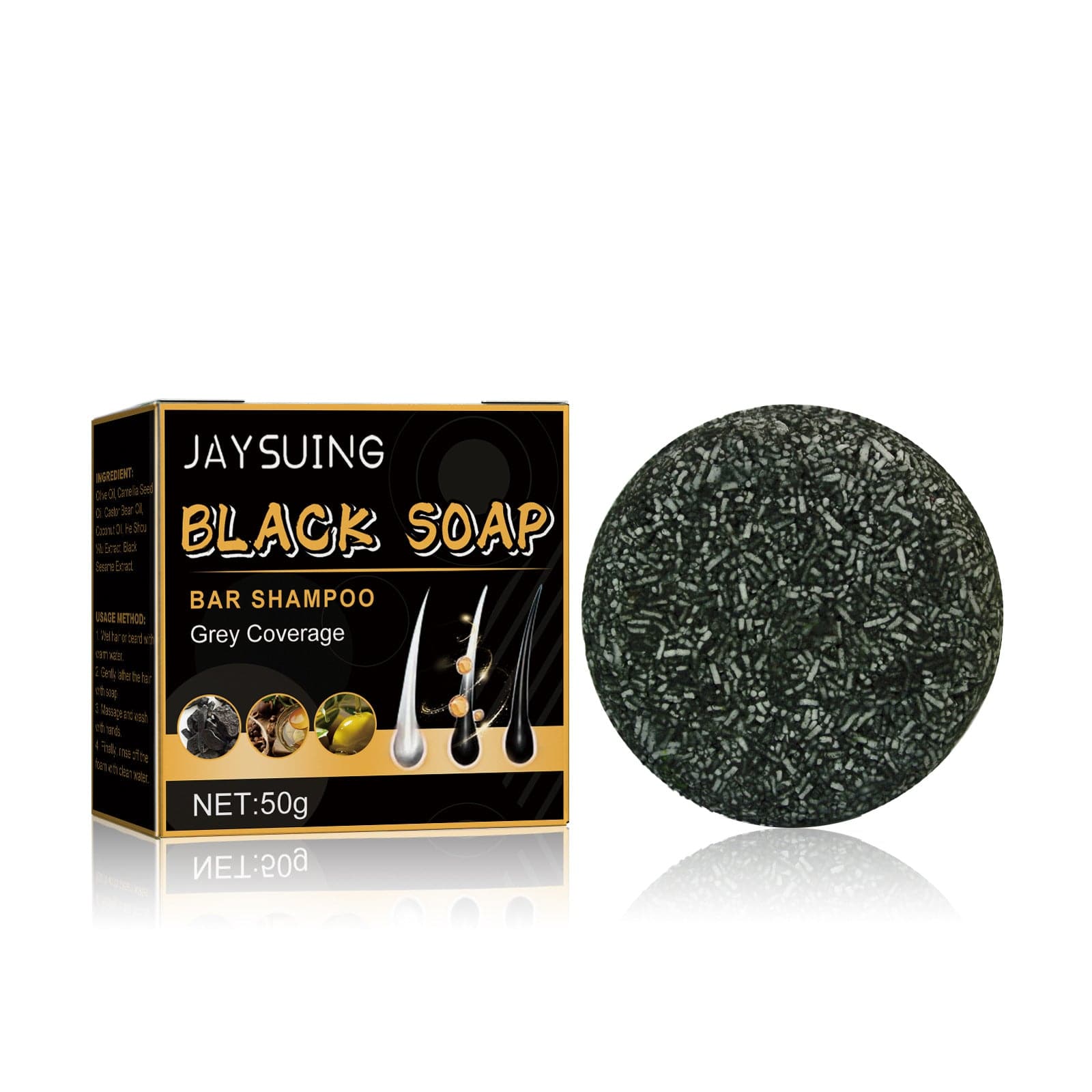 Premium Black Thick Hair Care Cleansing Scalp Supple Hair Hair Fixation Shampoo Soap - Beauty Products from Empire of LaTz - Only £10.99! Explore at Empire of LaTz