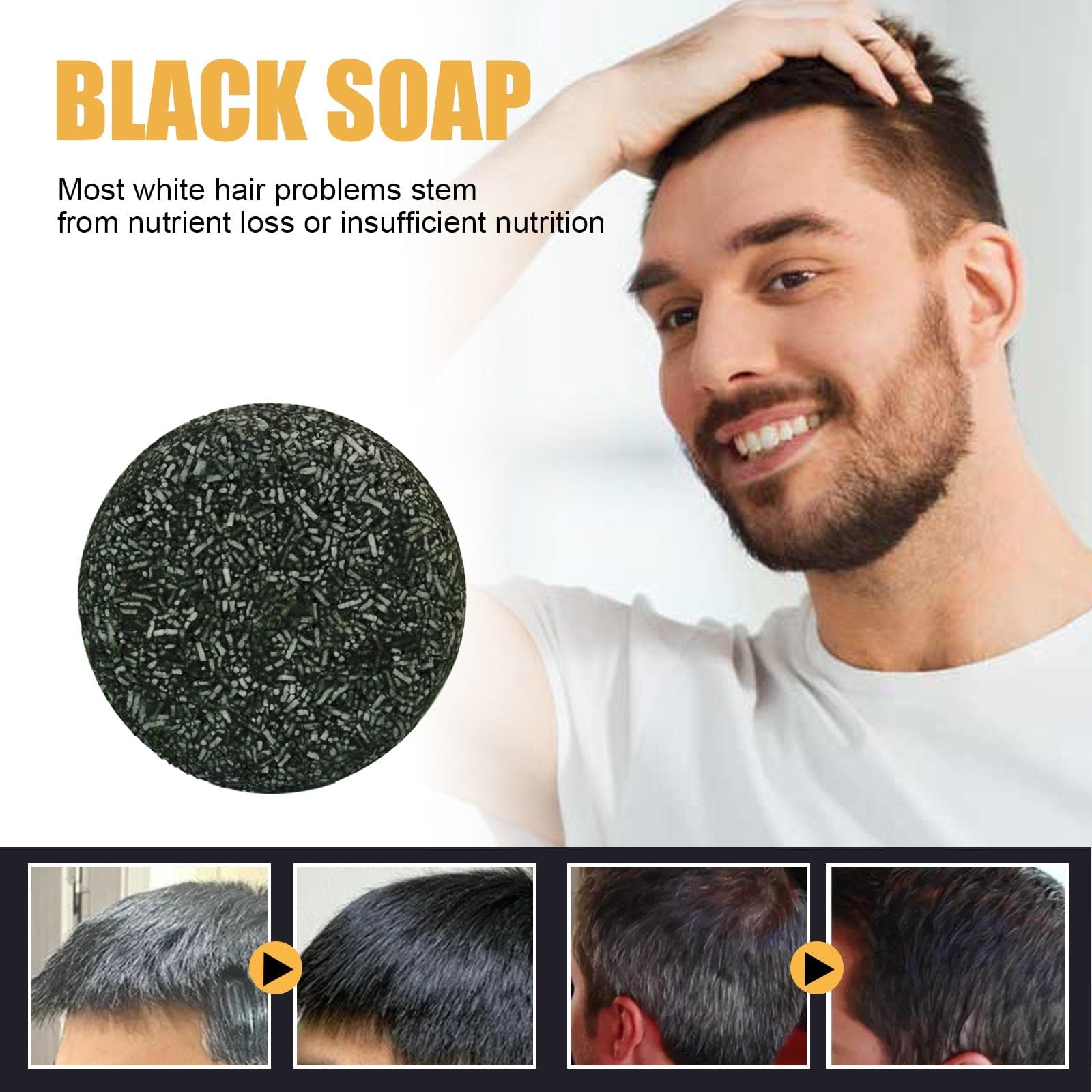 Premium Black Thick Hair Care Cleansing Scalp Supple Hair Hair Fixation Shampoo Soap - Beauty Products from Empire of LaTz - Only £10.99! Explore at Empire of LaTz