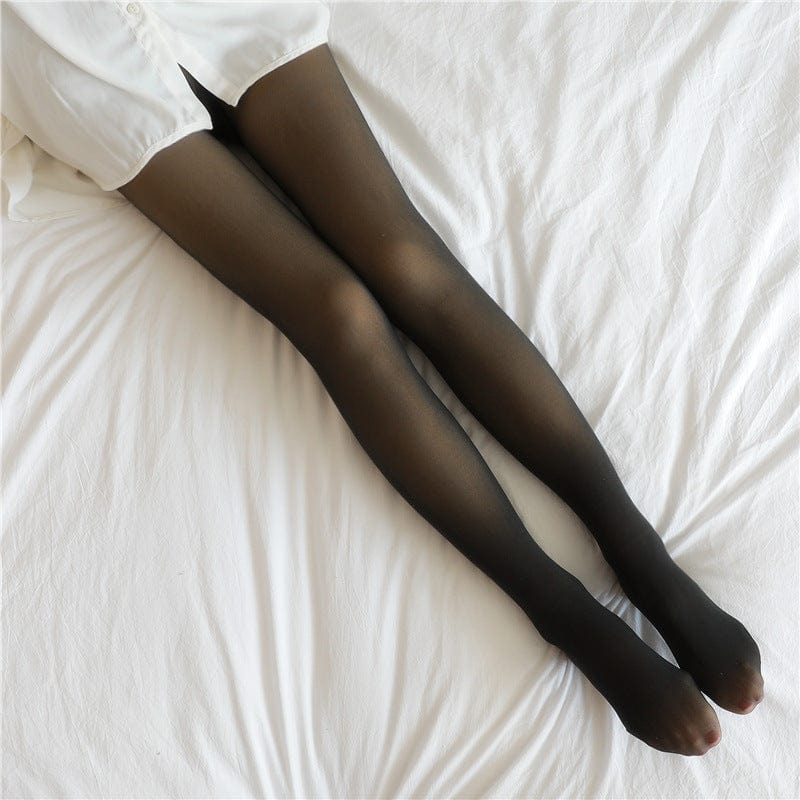 Premium Fake Translucent Plus Size Leggings Fleece Lined Tights Fall And Winter Warm Fleece Pantyhose Women Fleece Lined Pantyhose Thermal Winter Tights -  from Empire of LaTz - Only £2! Explore at Empire of LaTz