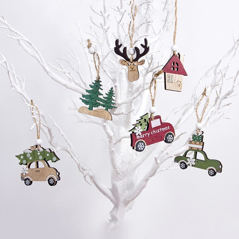 Premium Christmas Creative Wooden Tree Decoration Pendant -  from Empire of LaTz - Only £8! Explore at Empire of LaTz