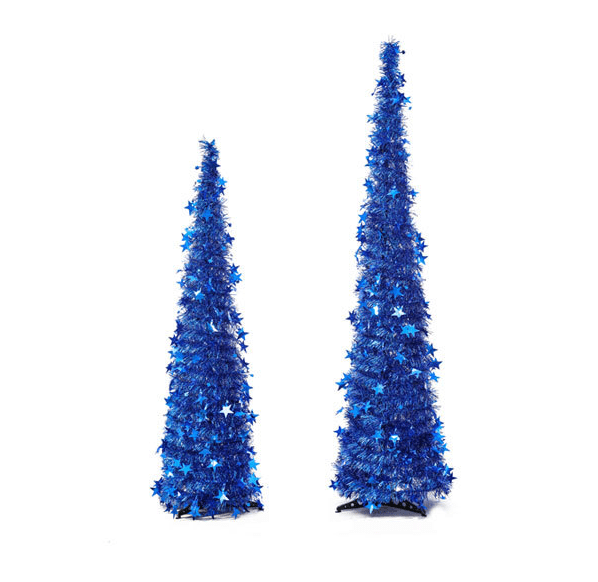 Premium Artificial Tinsel Pop Up Christmas Tree with Stand Gorgeous Collapsible Artificial Christmas Tree for Christmas Decorations - Christmas Decoration from Empire of LaTz - Only £25.50! Explore at Empire of LaTz