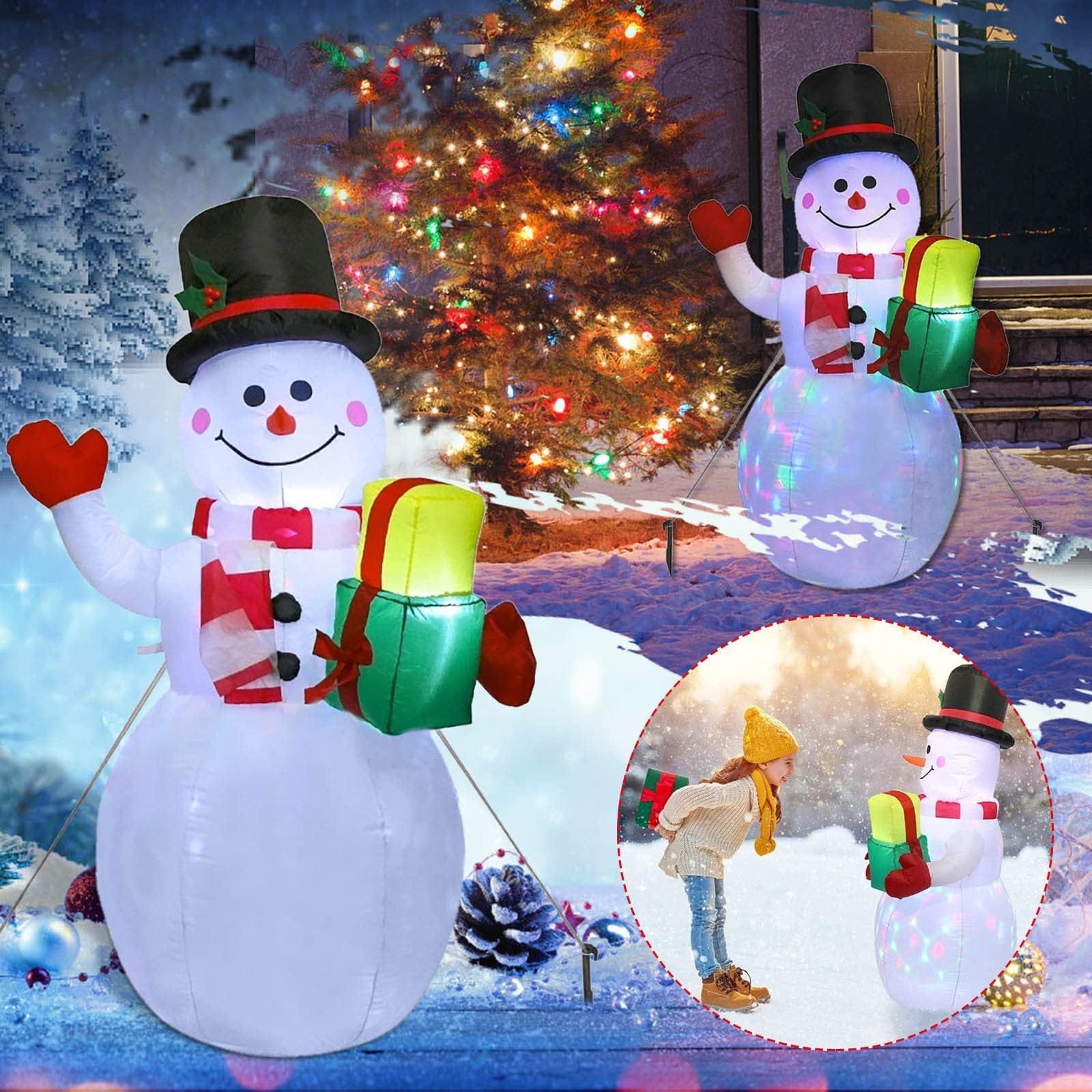 Premium Christmas LED Lights Glowing Santa Tree Snowman Inflatable Doll Outdoor Yard Garden Decor - Christmas Decoration from Empire of LaTz - Only £20! Explore at Empire of LaTz