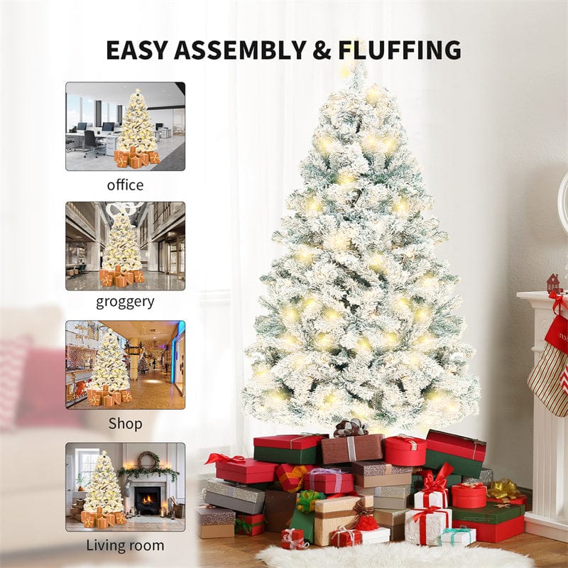 Premium Christmas Tree PVC Artificial Snow Christmas Tree Mall Window Decoration Tree Cedar Christmas Tree Christmas Decoration Supplies - Christmas Decoration from Empire of LaTz - Only £169.99! Explore at Empire of LaTz