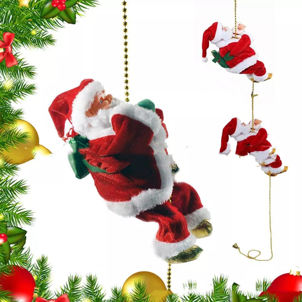 Premium Electric Santa Claus Climbing Ladder Plastic - Christmas Decoration from Empire of LaTz - Only £19.15! Explore at Empire of LaTz