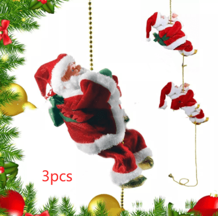 Premium Electric Santa Claus Climbing Ladder Plastic - Christmas Decoration from Empire of LaTz - Only £19.15! Explore at Empire of LaTz