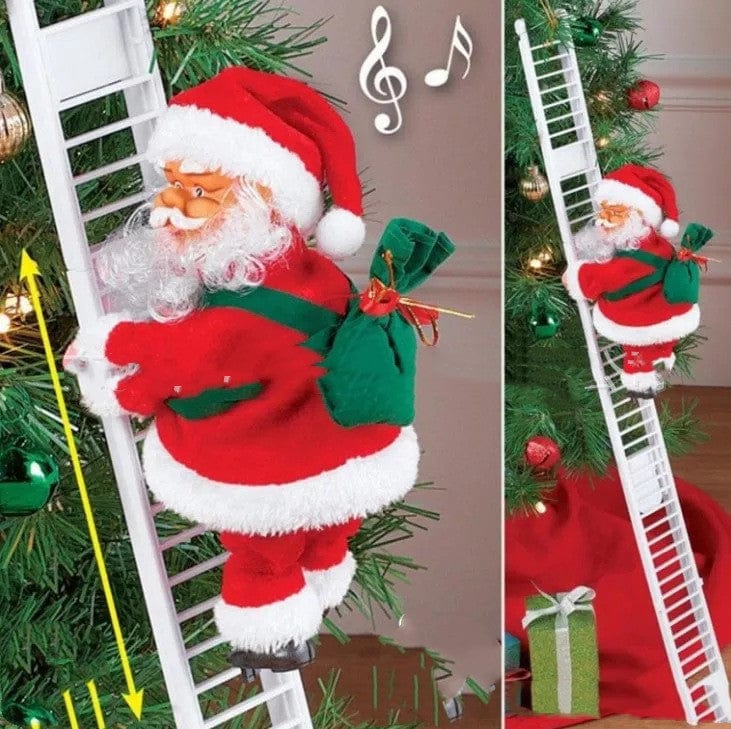 Premium Electric Santa Claus Climbing Ladder Plastic - Christmas Decoration from Empire of LaTz - Only £19.15! Explore at Empire of LaTz