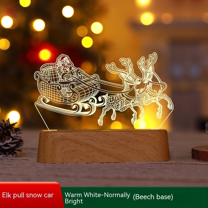 Premium Christmas Decoration 3D Lamp Acrylic LED Night Lights New Year Valentines Day Christmas Kids Gift Christmas Ornaments - Christmas Decoration from Empire of LaTz - Only £8! Explore at Empire of LaTz