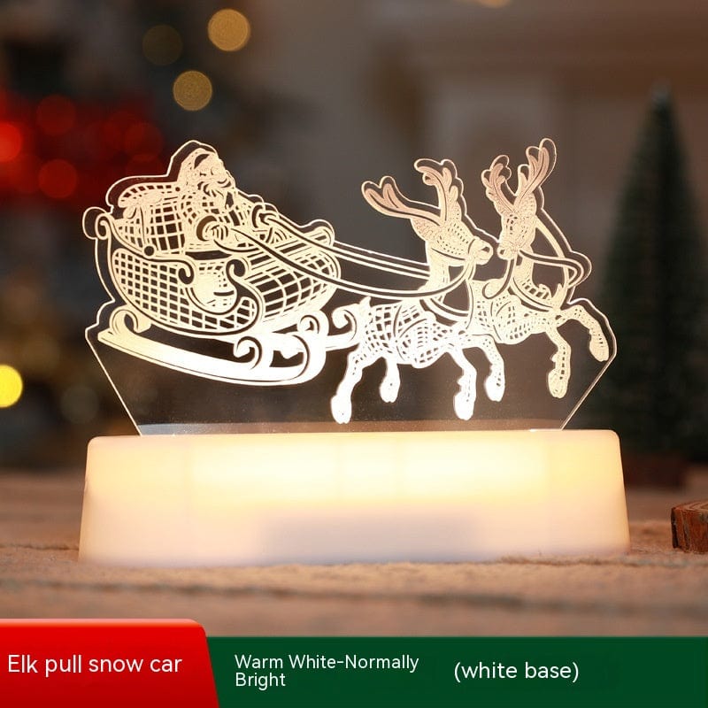 Premium Christmas Decoration 3D Lamp Acrylic LED Night Lights New Year Valentines Day Christmas Kids Gift Christmas Ornaments - Christmas Decoration from Empire of LaTz - Only £8! Explore at Empire of LaTz