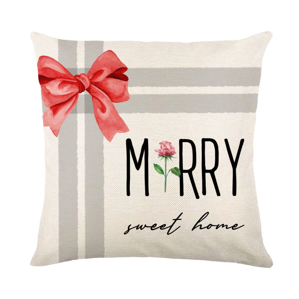 Premium Christmas Decorations Pillow Covers Sofa Square Throw Pillow Cases Stamping Snowflake Waist Cushion Cover Home Bed Decor - Christmas Decoration from Empire of LaTz - Only £7.15! Explore at Empire of LaTz