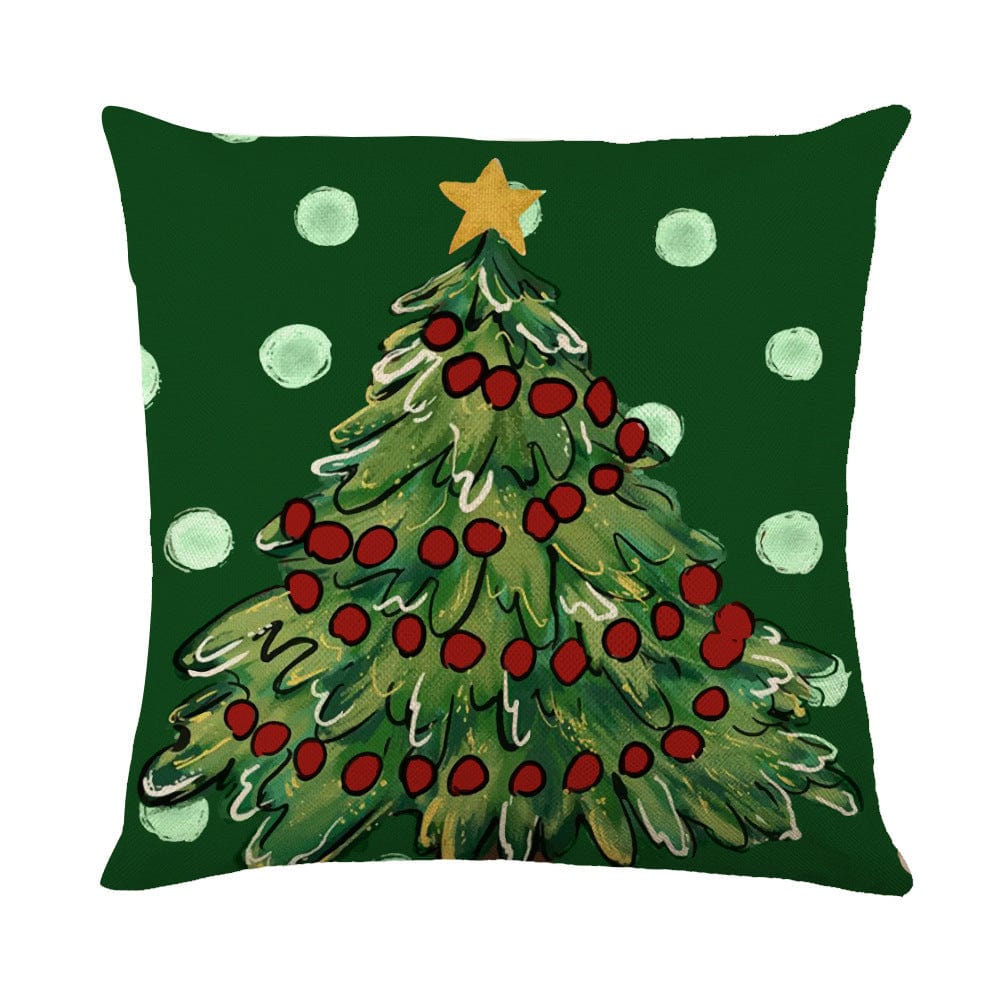 Premium Christmas Decorations Pillow Covers Sofa Square Throw Pillow Cases Stamping Snowflake Waist Cushion Cover Home Bed Decor - Christmas Decoration from Empire of LaTz - Only £7.15! Explore at Empire of LaTz