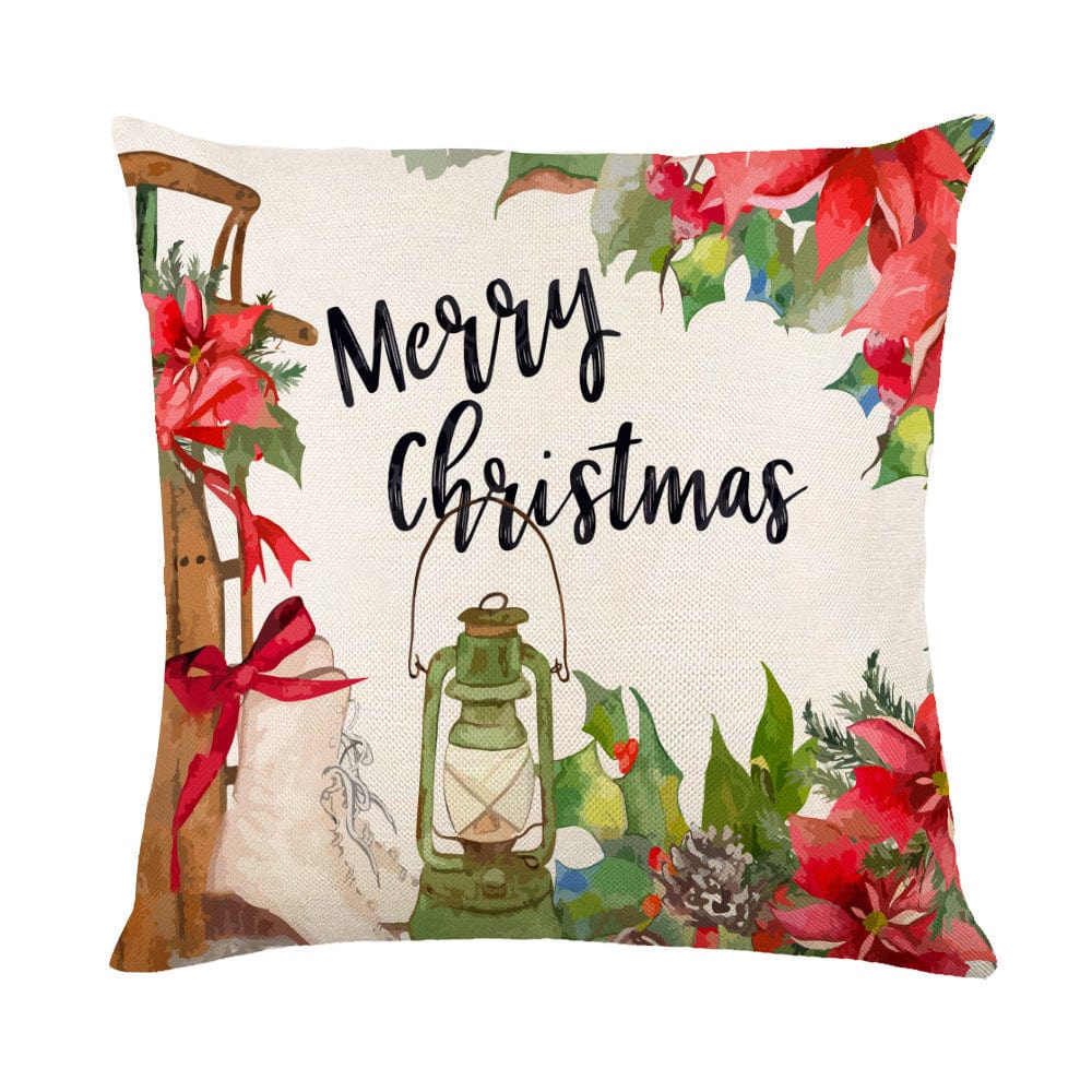 Premium Christmas Decorations Pillow Covers Sofa Square Throw Pillow Cases Stamping Snowflake Waist Cushion Cover Home Bed Decor - Christmas Decoration from Empire of LaTz - Only £7.15! Explore at Empire of LaTz