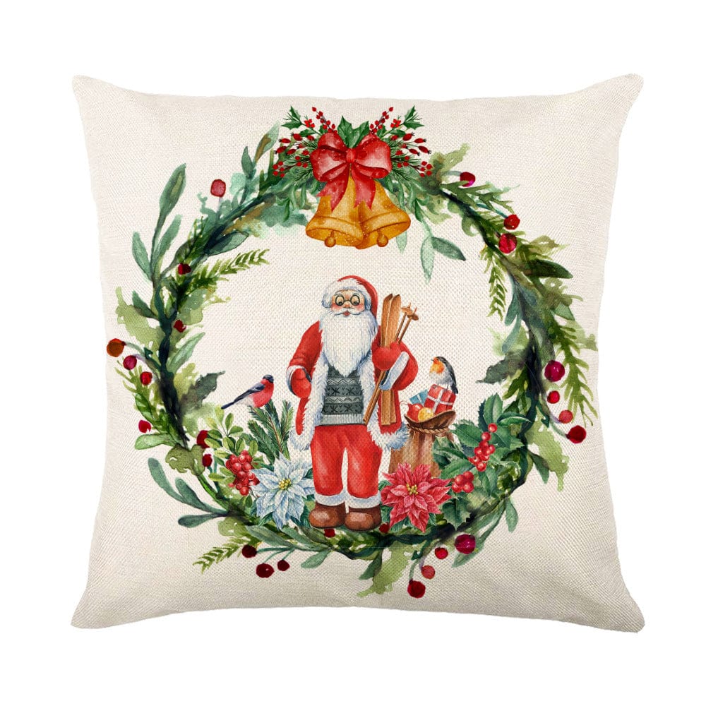 Premium Christmas Decorations Pillow Covers Sofa Square Throw Pillow Cases Stamping Snowflake Waist Cushion Cover Home Bed Decor - Christmas Decoration from Empire of LaTz - Only £7.15! Explore at Empire of LaTz