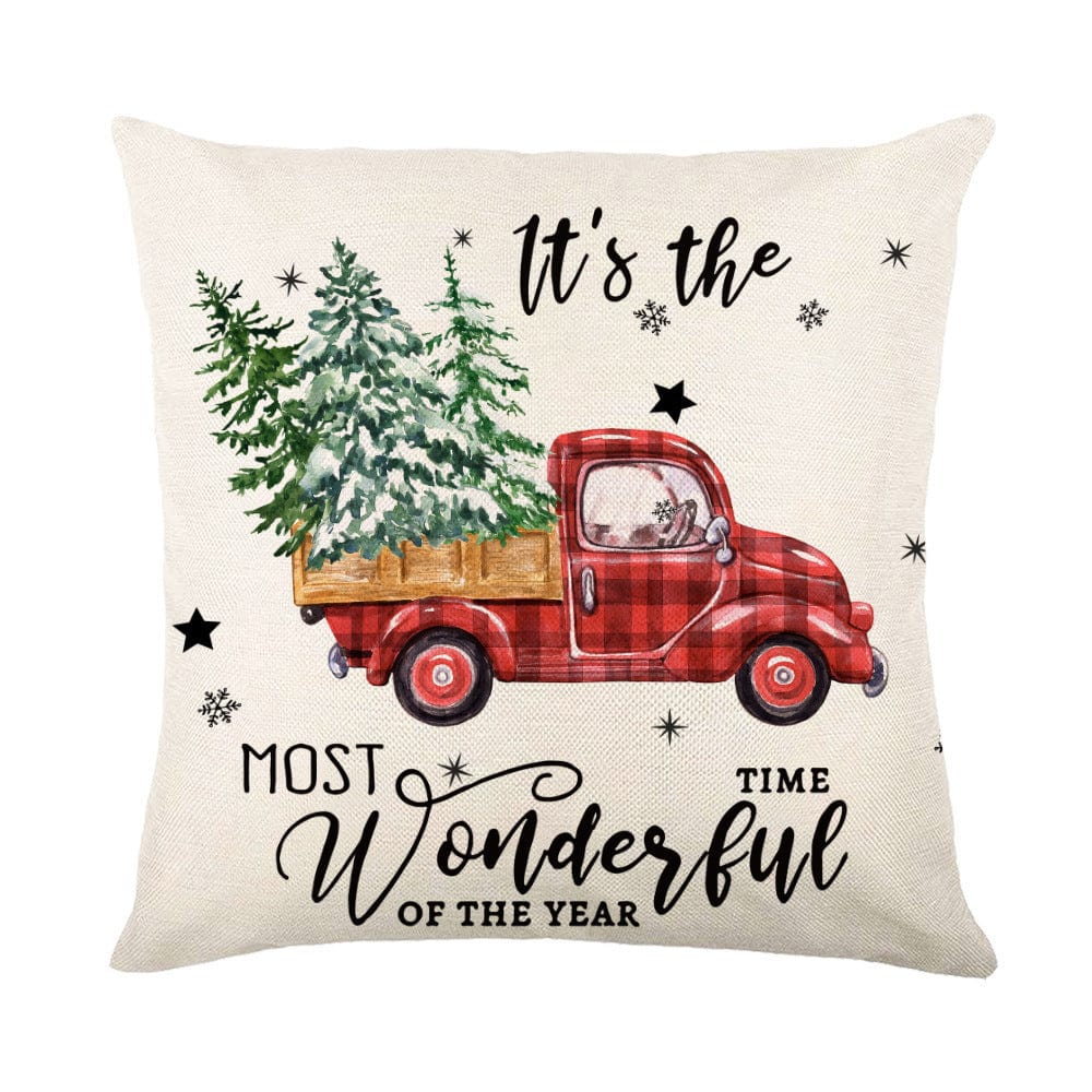 Premium Christmas Decorations Pillow Covers Sofa Square Throw Pillow Cases Stamping Snowflake Waist Cushion Cover Home Bed Decor - Christmas Decoration from Empire of LaTz - Only £7.15! Explore at Empire of LaTz