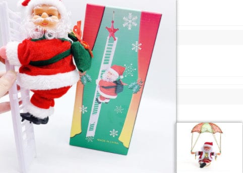 Premium Electric Santa Claus Climbing Ladder Plastic - Christmas Decoration from Empire of LaTz - Only £19.15! Explore at Empire of LaTz