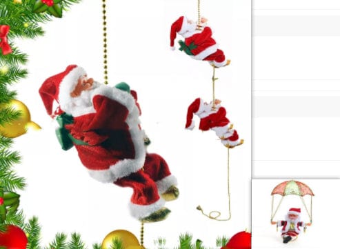 Premium Electric Santa Claus Climbing Ladder Plastic - Christmas Decoration from Empire of LaTz - Only £19.15! Explore at Empire of LaTz