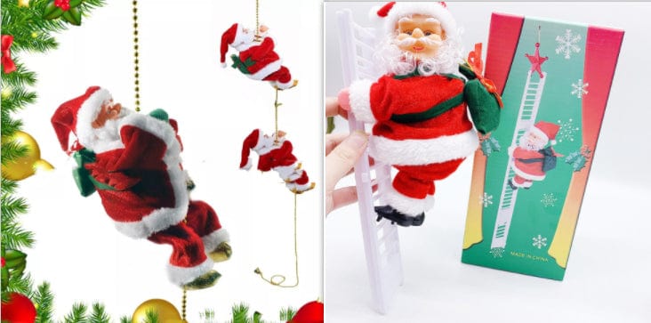 Premium Electric Santa Claus Climbing Ladder Plastic - Christmas Decoration from Empire of LaTz - Only £19.15! Explore at Empire of LaTz