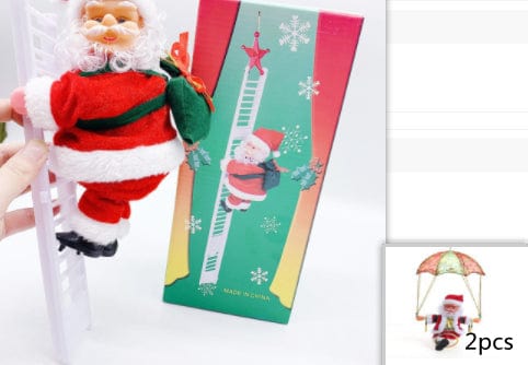 Premium Electric Santa Claus Climbing Ladder Plastic - Christmas Decoration from Empire of LaTz - Only £19.15! Explore at Empire of LaTz