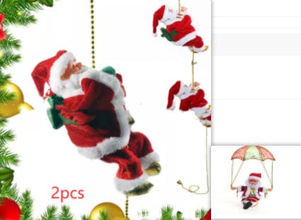 Premium Electric Santa Claus Climbing Ladder Plastic - Christmas Decoration from Empire of LaTz - Only £19.15! Explore at Empire of LaTz