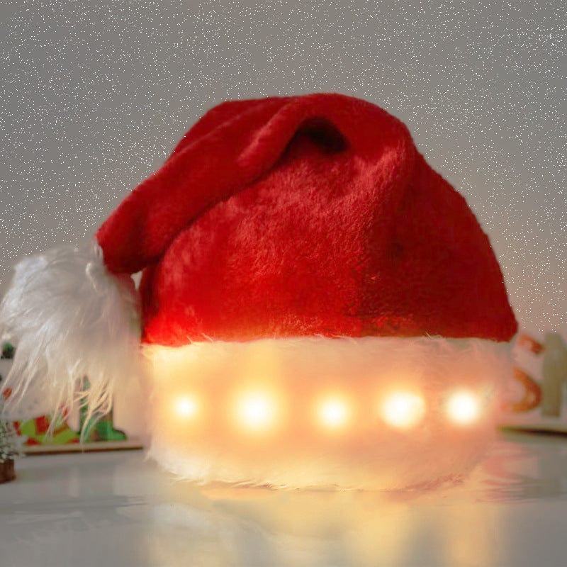 Premium Christmas Hat LED Light Plush Children's Adult Christmas Decorations Christmas Supplies Luminous Santa Hat Home Decoracion - Christmas Decoration from Empire of LaTz - Only £8.57! Explore at Empire of LaTz