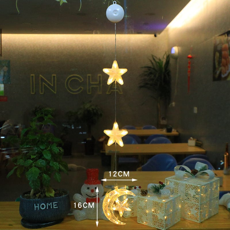 Premium Christmas 3pcs LED Light Star Xmas Tree Hanging Sucker Lamp Window Ornaments Decoration For Home Xmas Navidad 2023 New Year Decor Christmas Decorations - Christmas LED Lights from Empire of LaTz - Only £9.05! Explore at Empire of LaTz