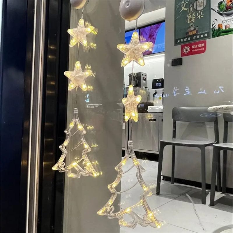 Premium Christmas 3pcs LED Light Star Xmas Tree Hanging Sucker Lamp Window Ornaments Decoration For Home Xmas Navidad 2023 New Year Decor Christmas Decorations - Christmas LED Lights from Empire of LaTz - Only £9.05! Explore at Empire of LaTz