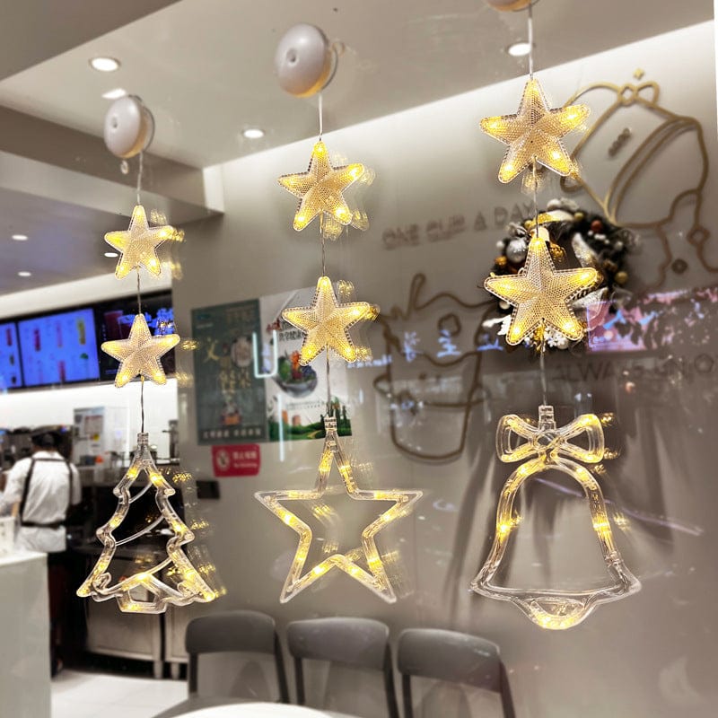 Premium Christmas 3pcs LED Light Star Xmas Tree Hanging Sucker Lamp Window Ornaments Decoration For Home Xmas Navidad 2023 New Year Decor Christmas Decorations - Christmas LED Lights from Empire of LaTz - Only £9.05! Explore at Empire of LaTz