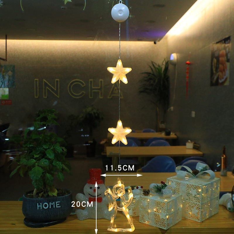 Premium Christmas 3pcs LED Light Star Xmas Tree Hanging Sucker Lamp Window Ornaments Decoration For Home Xmas Navidad 2023 New Year Decor Christmas Decorations - Christmas LED Lights from Empire of LaTz - Only £9.05! Explore at Empire of LaTz