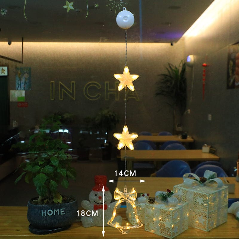 Premium Christmas 3pcs LED Light Star Xmas Tree Hanging Sucker Lamp Window Ornaments Decoration For Home Xmas Navidad 2023 New Year Decor Christmas Decorations - Christmas LED Lights from Empire of LaTz - Only £9.05! Explore at Empire of LaTz