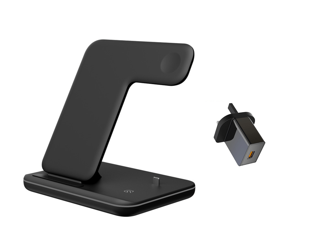 Premium Compatible Mobile Phone Watch Earphone Wireless Charger 3 In 1 Wireless Charger Stand - Electrical Accessories from Empire of LaTz - Only £5.35! Explore at Empire of LaTz