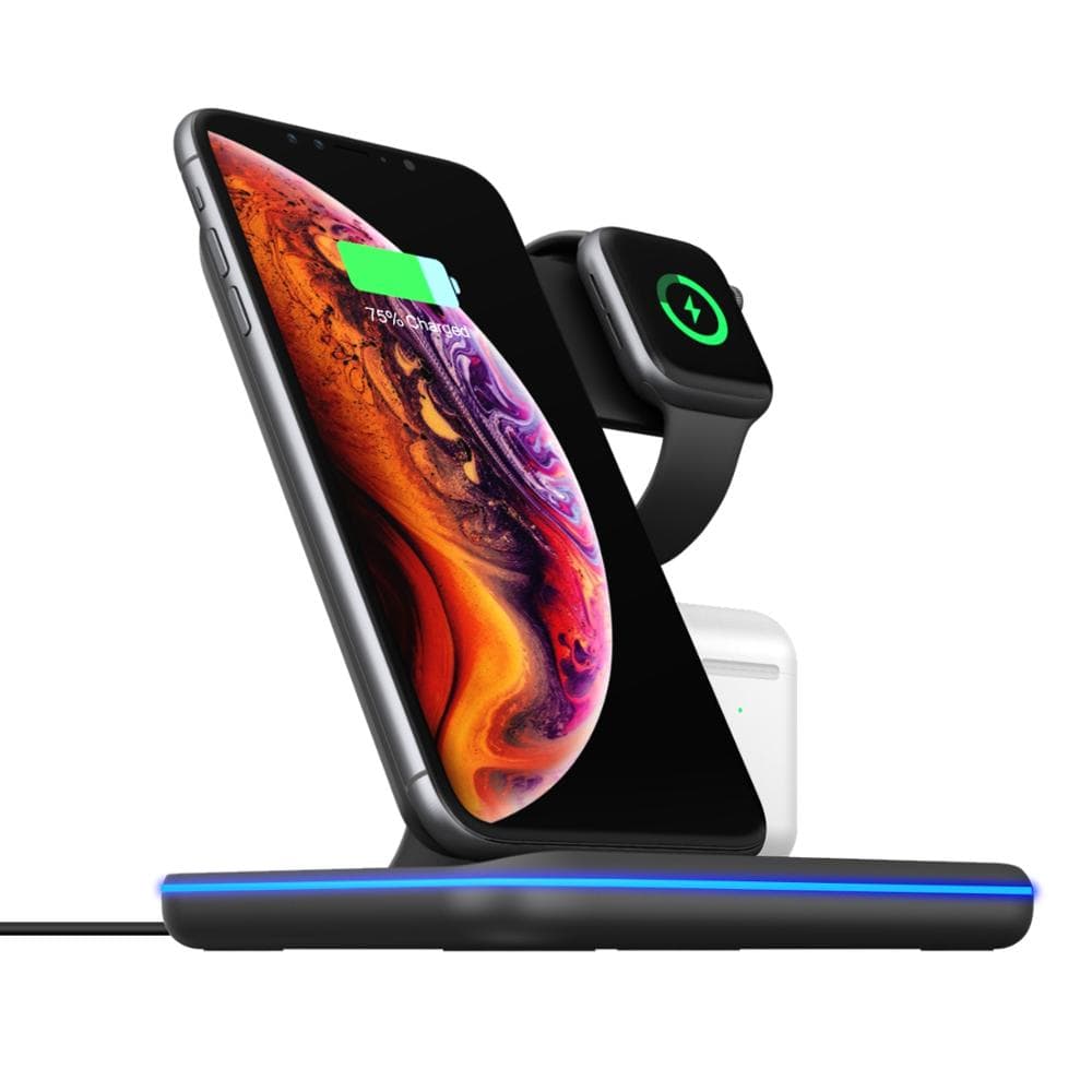 Premium Compatible Mobile Phone Watch Earphone Wireless Charger 3 In 1 Wireless Charger Stand - Electrical Accessories from Empire of LaTz - Only £5.35! Explore at Empire of LaTz