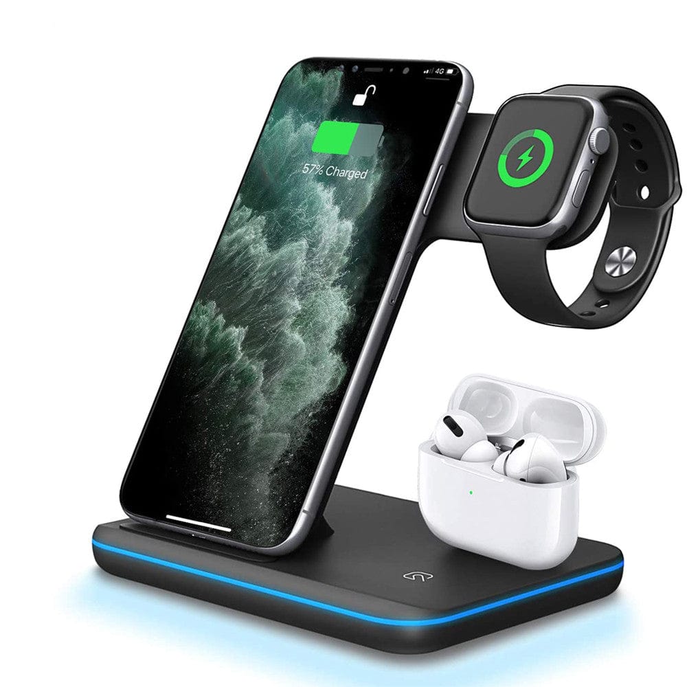 Premium Compatible Mobile Phone Watch Earphone Wireless Charger 3 In 1 Wireless Charger Stand - Electrical Accessories from Empire of LaTz - Only £5.35! Explore at Empire of LaTz