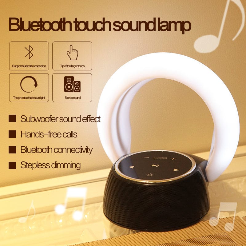 Premium Creative Bluetooth Subwoofer Stereo Speaker LED Desk Lamp Stepless Dimming Folding Touch Atmosphere Night Light - Electrical Accessories from Empire of LaTz - Only £32! Explore at Empire of LaTz