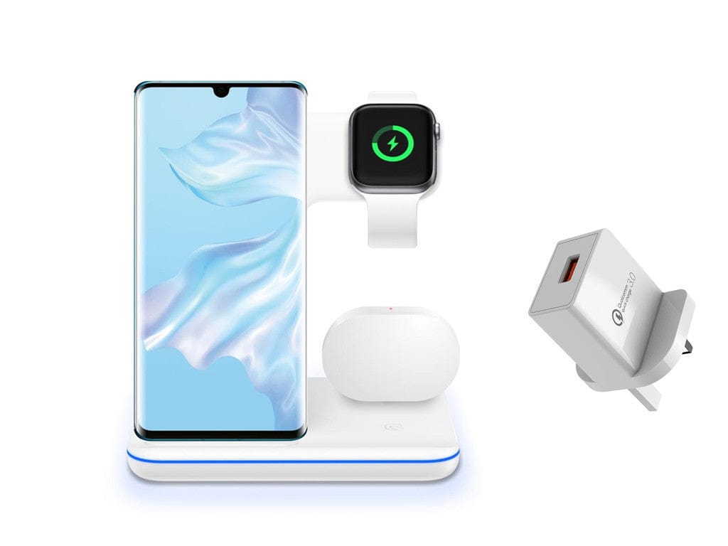 Premium Compatible Mobile Phone Watch Earphone Wireless Charger 3 In 1 Wireless Charger Stand - Electrical Accessories from Empire of LaTz - Only £5.35! Explore at Empire of LaTz