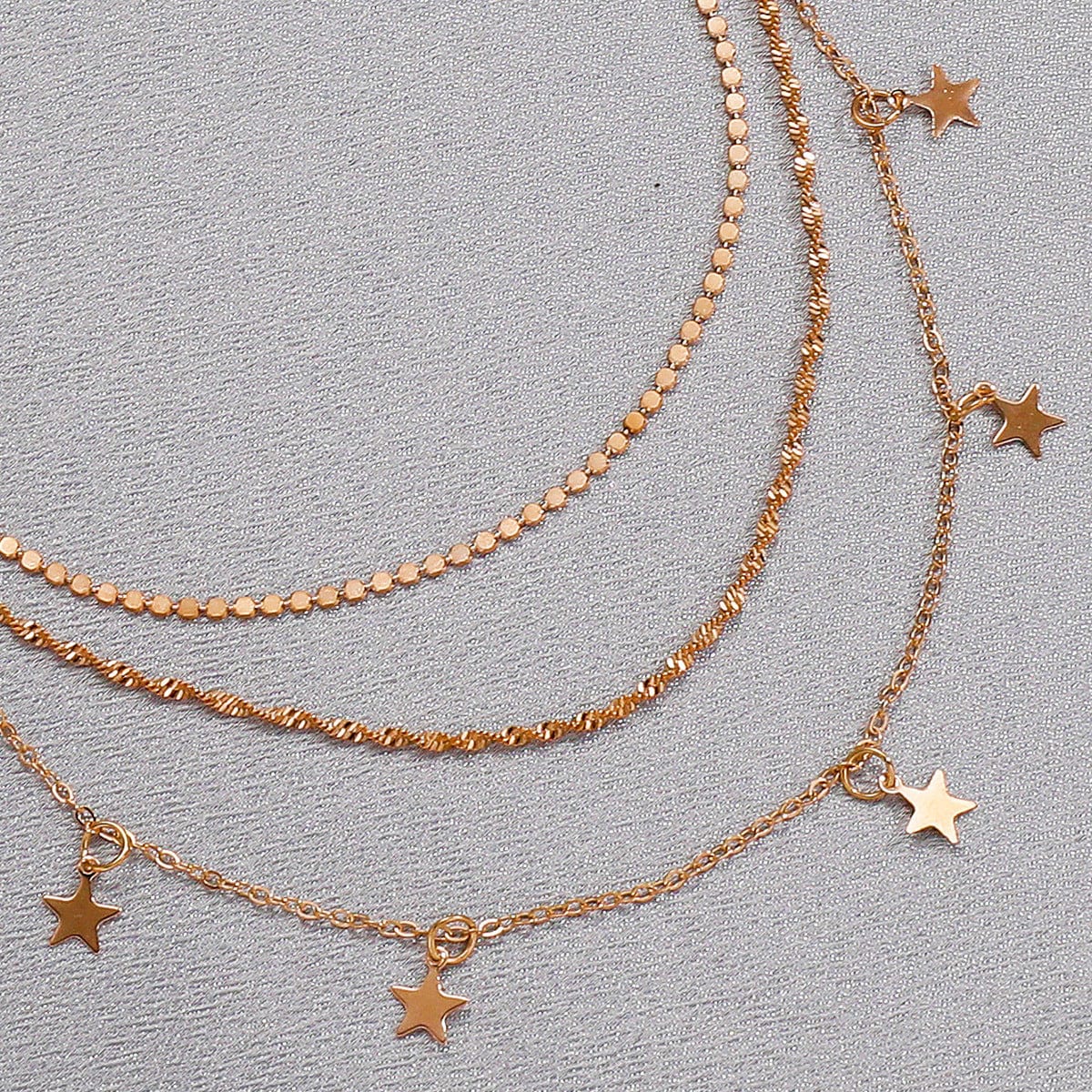 Premium European And American Retro Metal Multilayer Star Clavicle Chain -  from Empire of LaTz - Only £10! Explore at Empire of LaTz