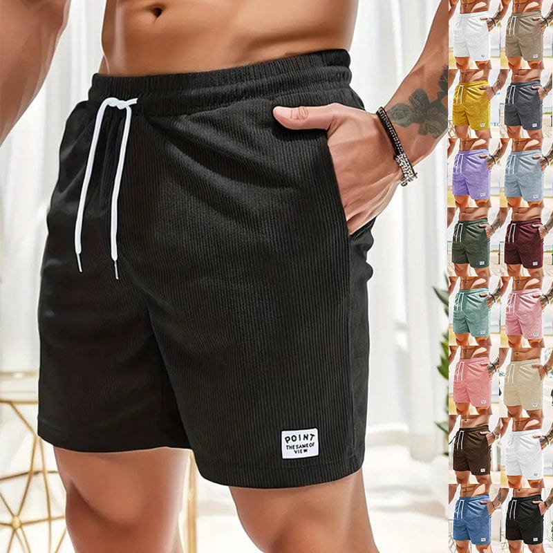 Empire of LaTz Men's Shorts Lace-up Drawstring Shorts Summer Corduroy Sports Short Pants Mens Clothing