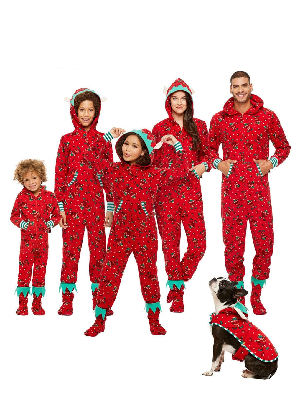 Premium Fashionable Parent-child Hooded Christmas Print Jumpsuit - Pajamas from Empire of LaTz - Only £24.80! Explore at Empire of LaTz