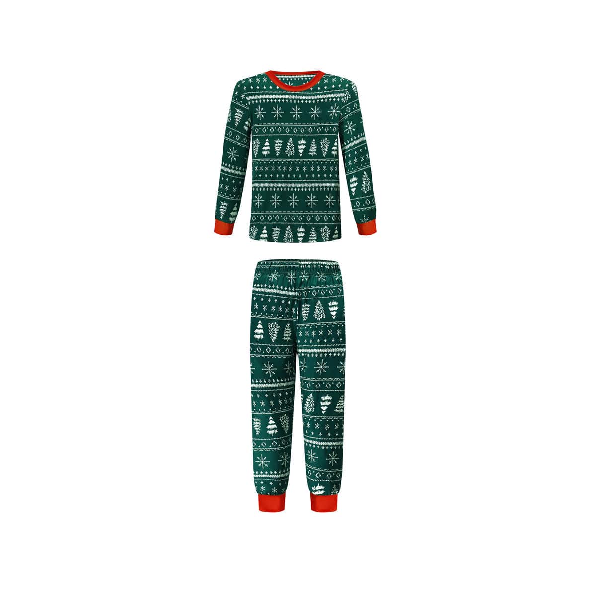 Premium Christmas Print Contrast Color Parent-child Home Service Suit - Pajamas from Empire of LaTz - Only £18.79! Explore at Empire of LaTz