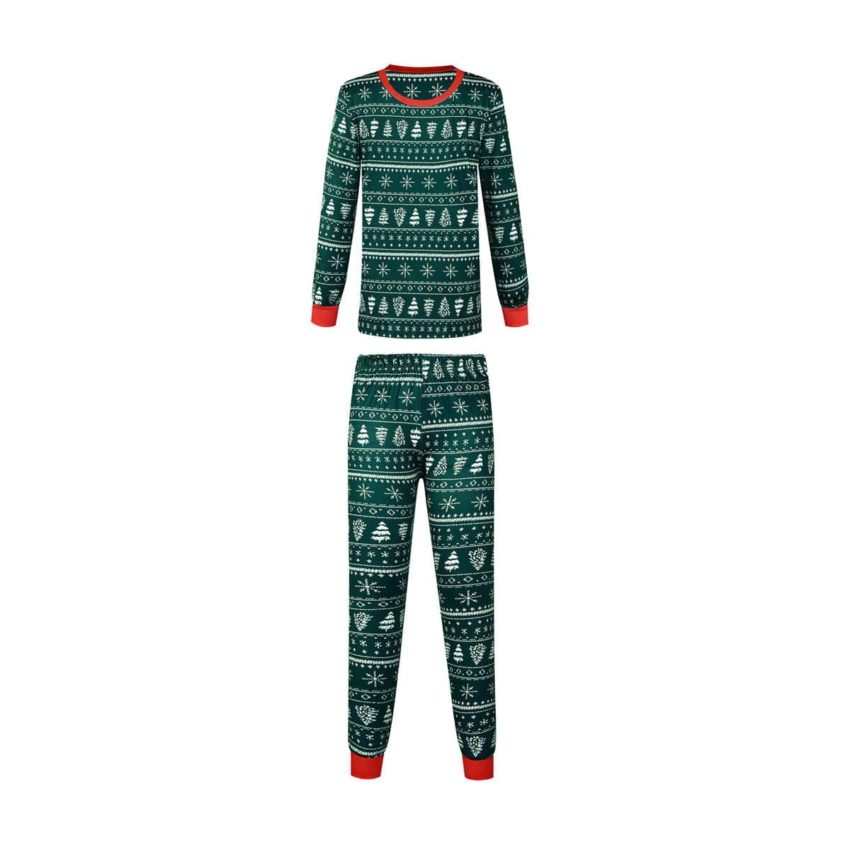 Premium Christmas Print Contrast Color Parent-child Home Service Suit - Pajamas from Empire of LaTz - Only £18.79! Explore at Empire of LaTz